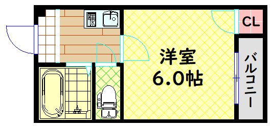 ハイコート堀江の間取り写真