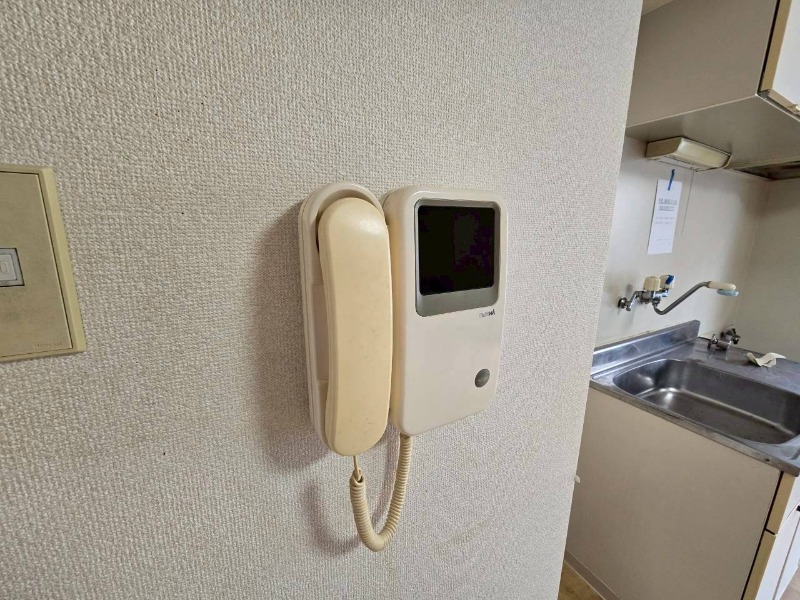 セキュリティ　モニタ付インターホンでセキュリティ面も安心です。