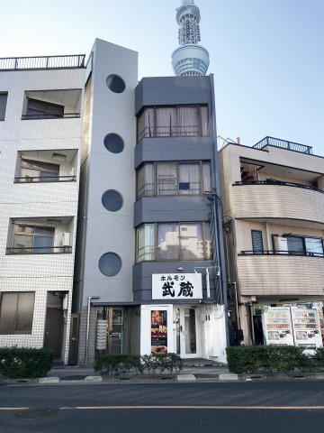 建物外観　東京メトロ半蔵門線／都営浅草線「押上」駅　徒歩2分、東武伊勢