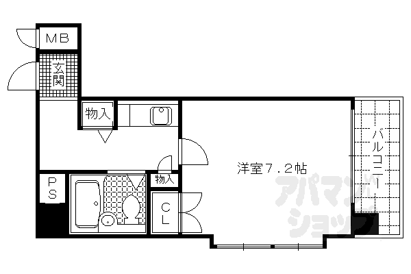 DETOM-1今出川通の間取り写真