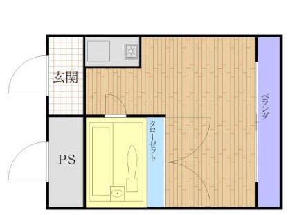 小田急小田原線 小田急相模原駅 徒歩5分 4階建 築34年の間取り写真