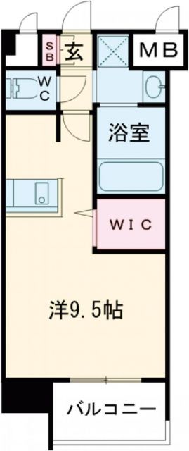 エンクレストベイ天神EASTの間取り写真