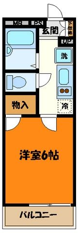 レオパレスケー ファイブの間取り写真