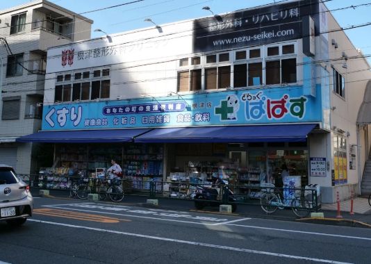 ドラックストア　どらっぐぱぱす根津店（ドラッグストア）まで256m