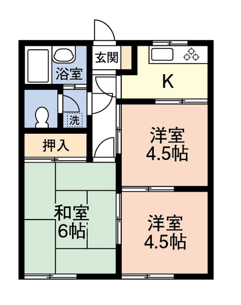 相川コーポの間取り