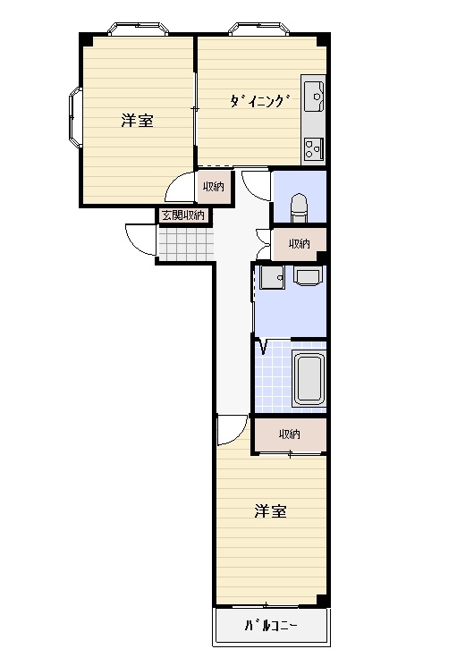 北山ビルの間取り