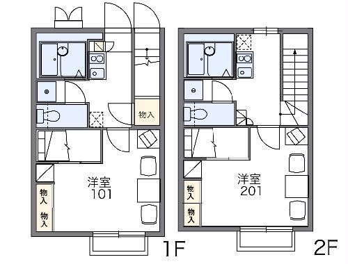 レオパレスメルベーユの間取り