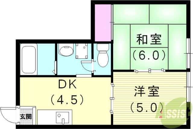 ルシエール平野C棟の間取り