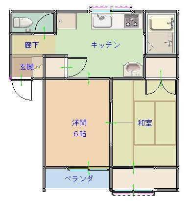 TKハイツ(土清水)の間取り