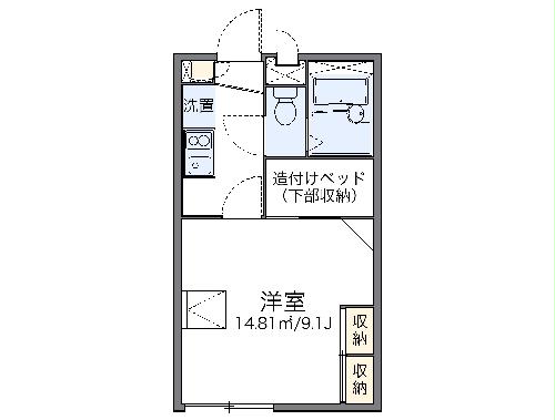 レオパレスＦｏｎｔａｉｎｅの間取り