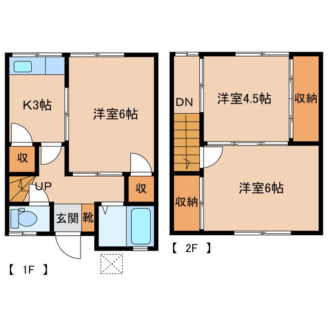 平栗アパート8・10の間取り