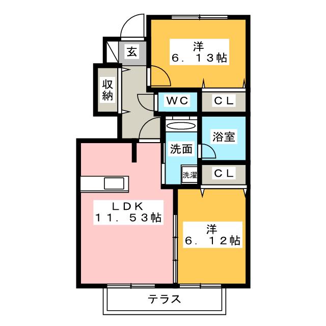 ソレイユ陸番館の間取り