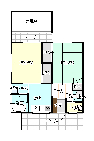 森田アパートの間取り