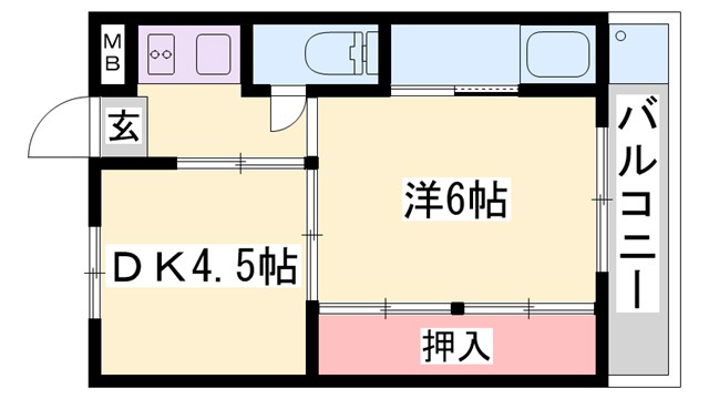 【ビレッジハウス片山の間取り】