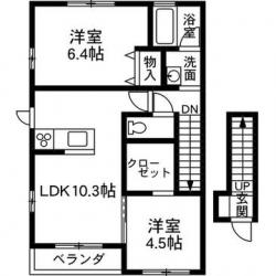 ベルビューAAの間取り