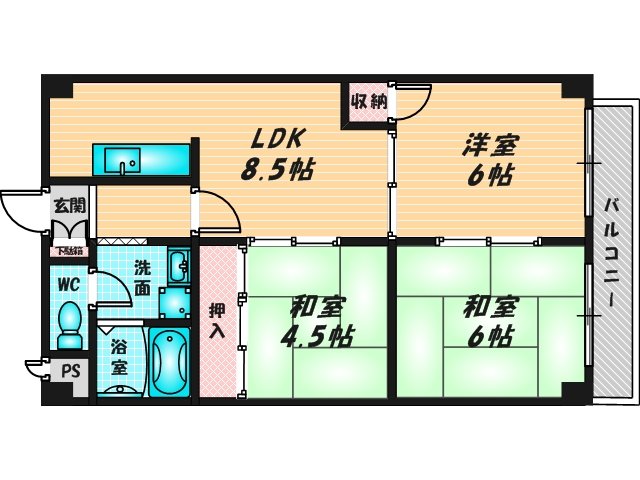 キャロルハイムの間取り