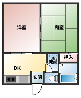 ハイツ今宿の間取り