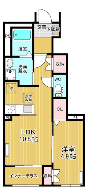 つくば市要元猿壁のアパートの間取り