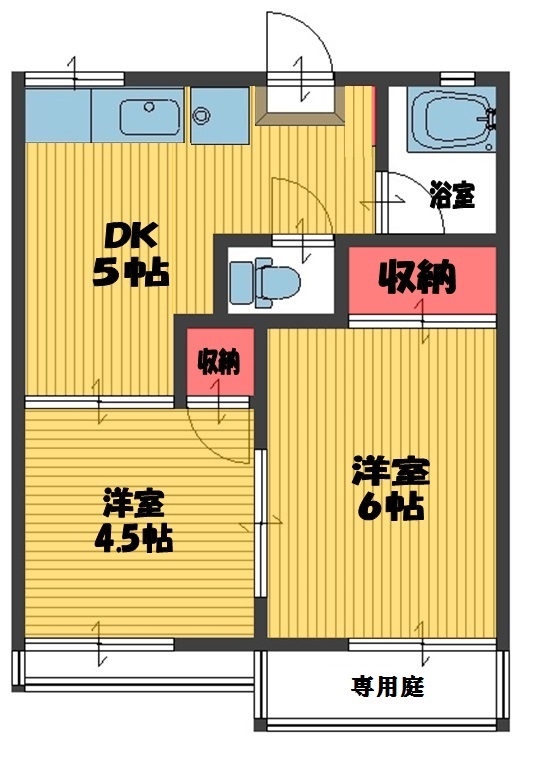 ハイツ山場玲の間取り