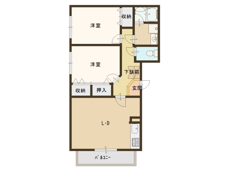 アムールマンションの間取り