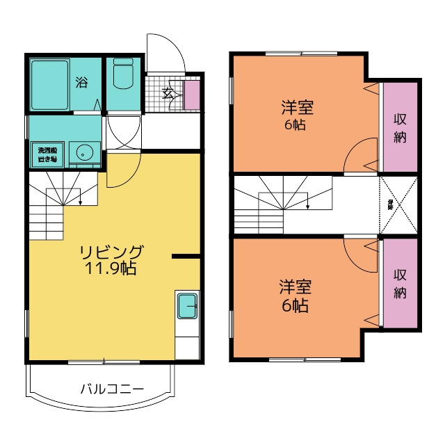 シャルマン堺の間取り