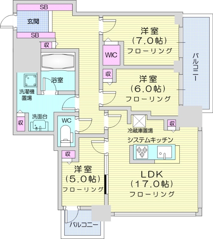 ONE札幌ステーションタワーの間取り