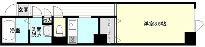 サウス・ウイング大通第一マンションの間取り