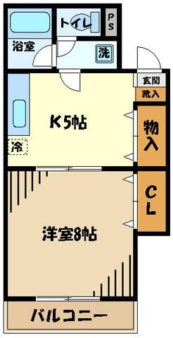 青梅市千ヶ瀬町のマンションの間取り