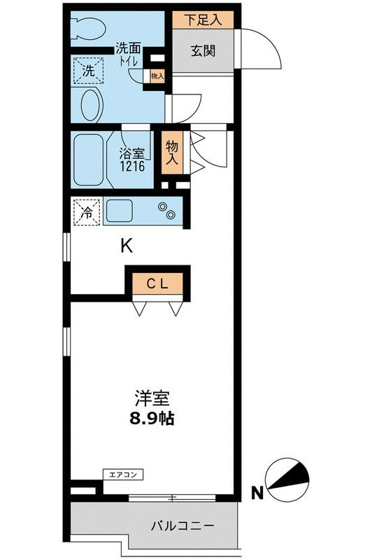 目黒区南のマンションの間取り