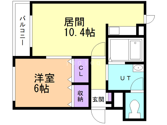 ジェルメ大手町２号棟の間取り