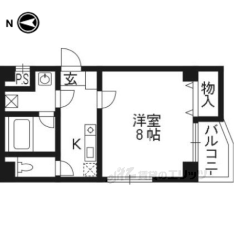 【京都市下京区御供石町のマンションの間取り】