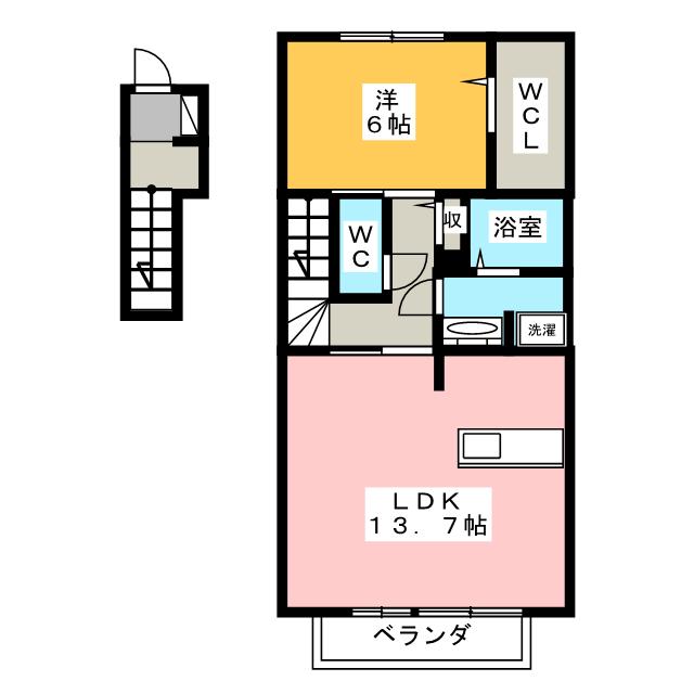 エクスベルジェＢの間取り