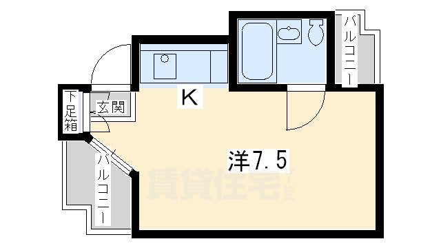 DETOM-1 京大前の間取り