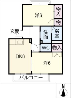 サングローバル　Ｃ棟の間取り