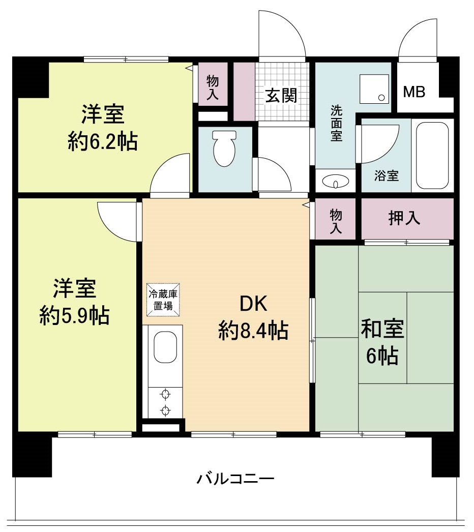 シャリテ今里の間取り