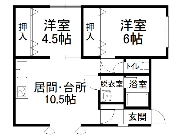 ハイツ節栄の間取り