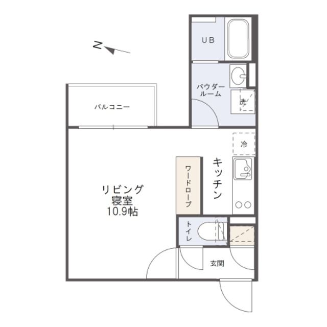 渋谷区代々木のマンションの間取り