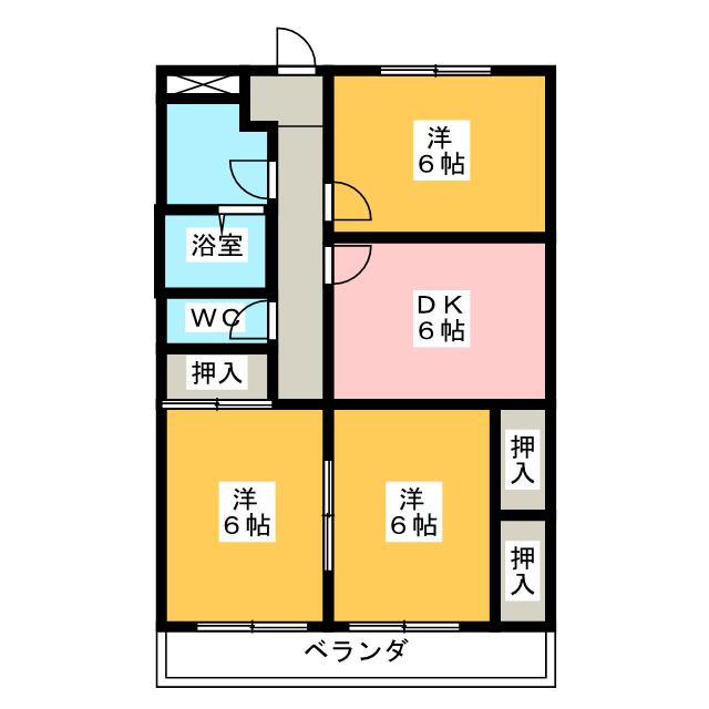 プリメーラ杉山の間取り