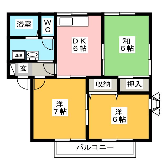 ガーデンヒルズＡの間取り