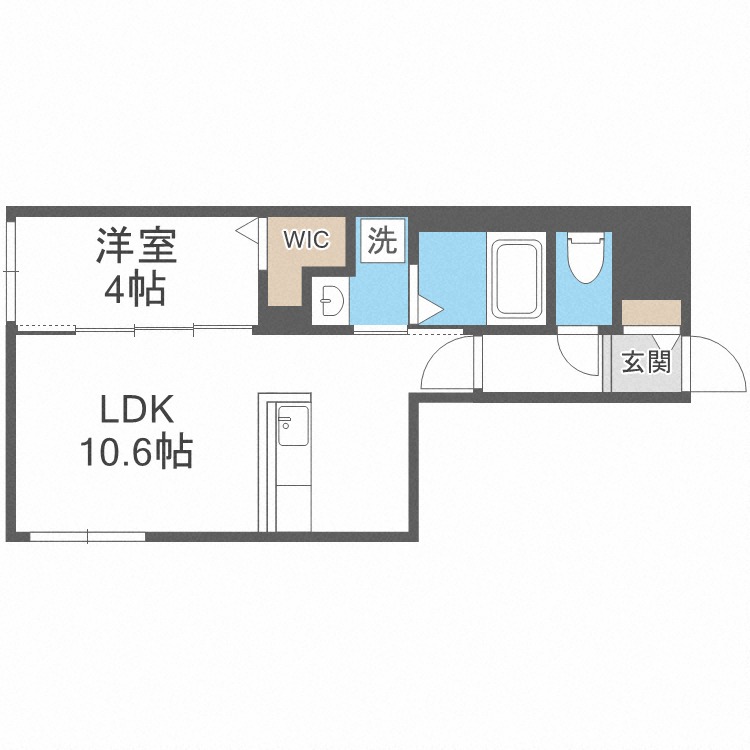 ラグナベルデ北９条の間取り