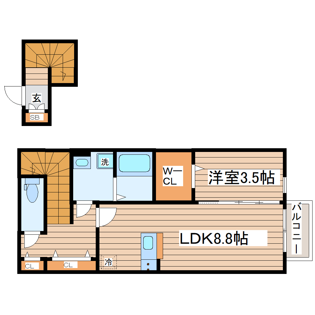 Yu　Terrace（ユーテラス）の間取り