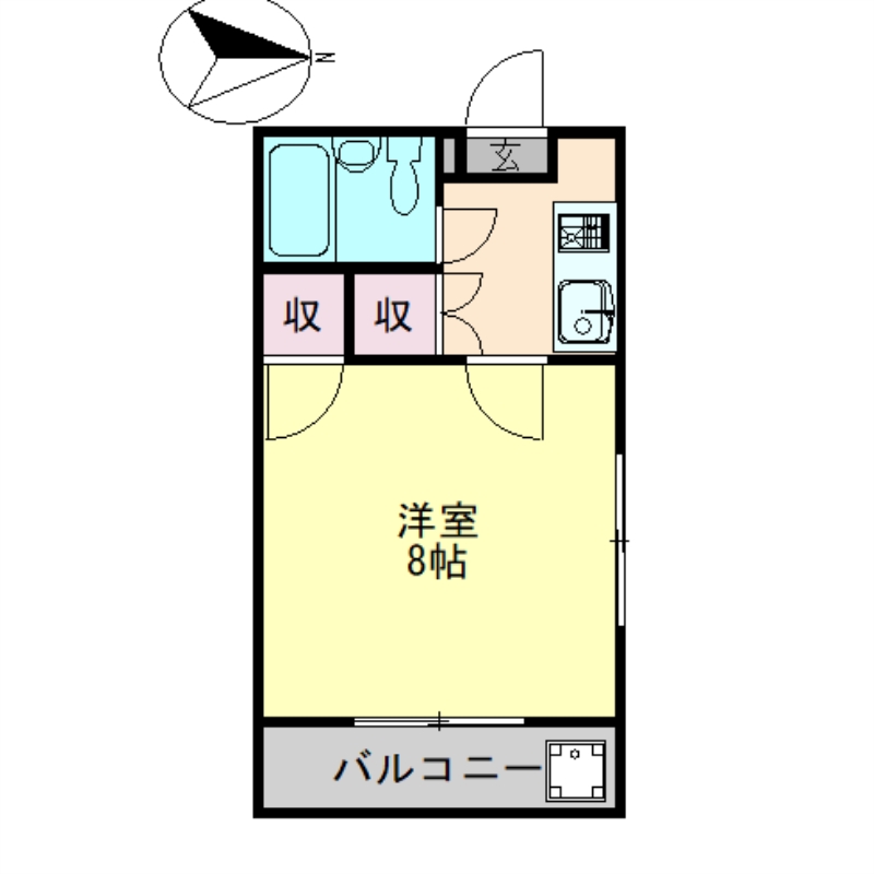 シャトル二軒屋の間取り