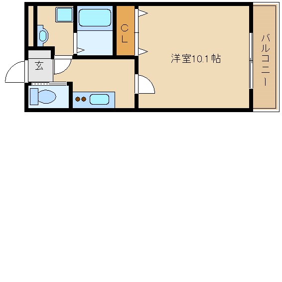 尼崎市杭瀬北新町のマンションの間取り