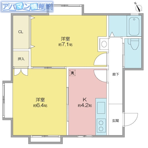 コーポフレンドリーIIの間取り