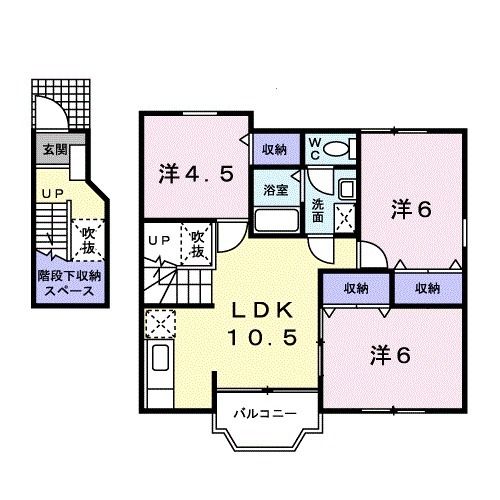 【エクセレント壱番館Ｂの間取り】