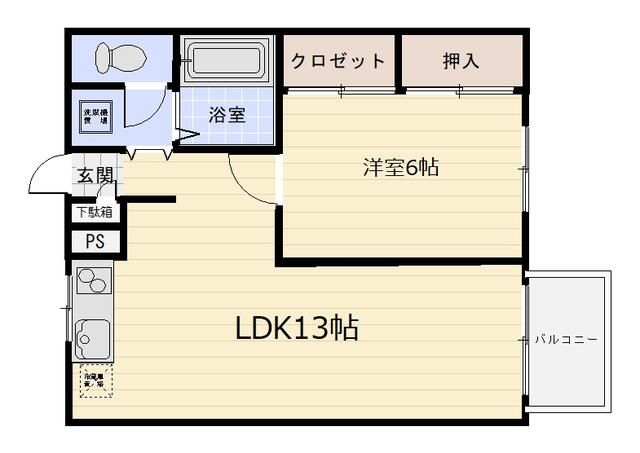 川崎市川崎区鋼管通のマンションの間取り