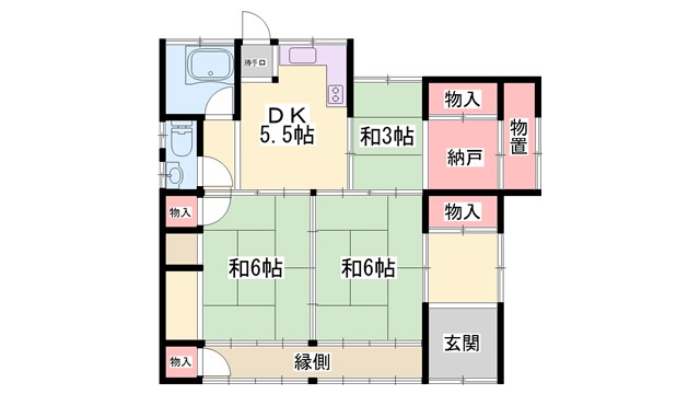 相生市那波西本町の間取り