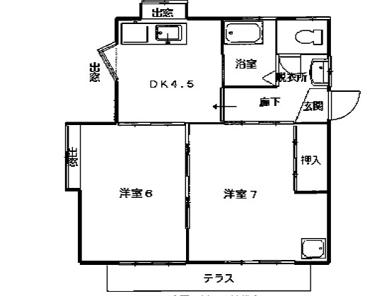 熊本県熊本市東区戸島1丁目の間取り