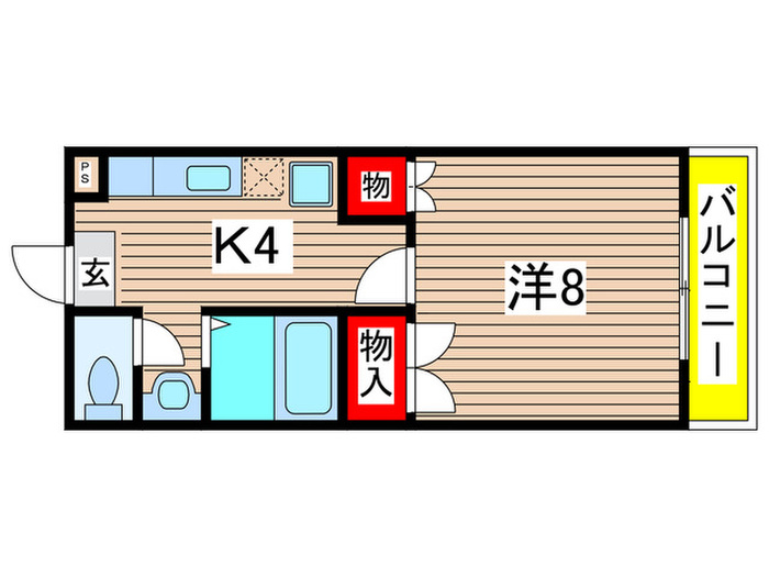 サンパレス小松島の間取り写真