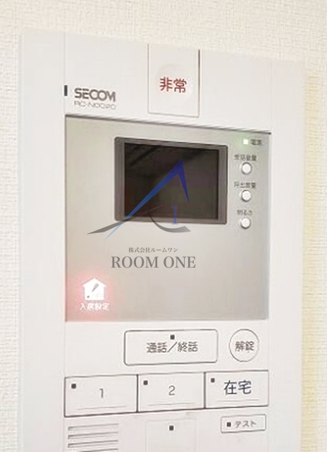 セキュリティ　モニター付きインターホンです。